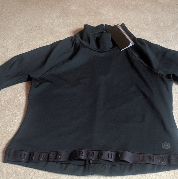 NWT Under Armour long sleeve Black top (S) - Picture 7 of 12